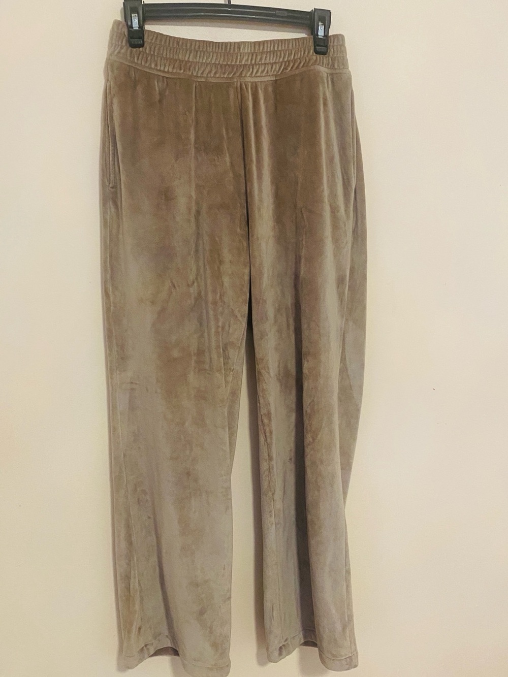 Jockey wide leg velour track pants